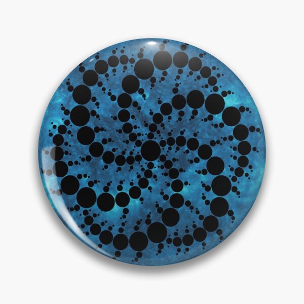 Item preview, Blue Fractal Spiral Sun, Solstice, Astronomy  designed and sold by amanda150771.