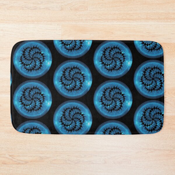 Item preview, Blue Fractal Spiral Sun, Solstice, Astronomy designed and sold by amanda150771.
