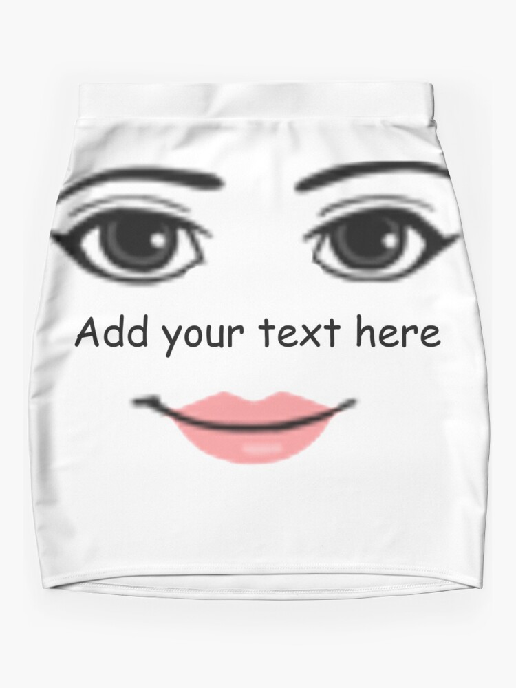 Roblox Woman Face Mini Skirt for Sale by rbopone