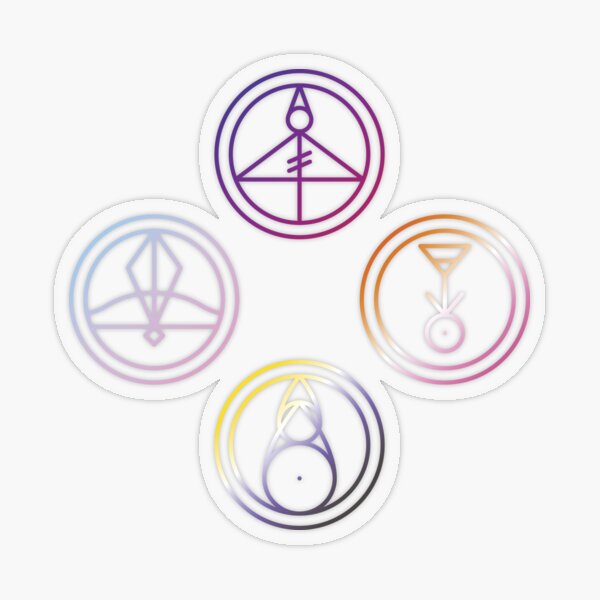 The Owl House Pride Glyph Transparent Sticker