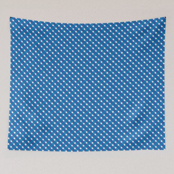 Artikelvorschau, Linien reichlich, Criss Cross, Blau und Lila entworfen und verkauft von Neil Feigeles.