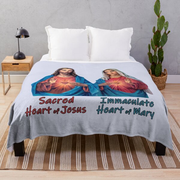 Item preview, Traditional Sacred and Immaculate Hearts (Jesus and Mary) Typography, Transparent background designed and sold by Brasilia.
