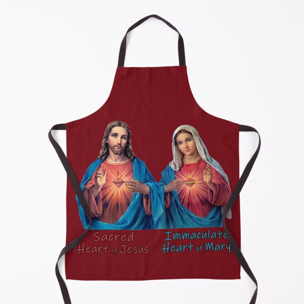 Item preview, Traditional Sacred and Immaculate Hearts (Jesus and Mary) Typography, Transparent background designed and sold by Brasilia.