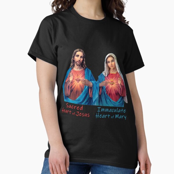 Item preview, Traditional Sacred and Immaculate Hearts (Jesus and Mary) Typography, Transparent background designed and sold by Brasilia.