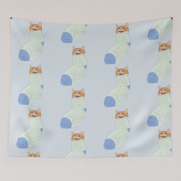 Item preview, Scrunge Cat in a Sock designed and sold by Ashley Gagnon.