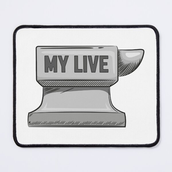 Item preview, Metal anvil illustration, My Live Message post. Ideal for catalogs of institutional materials designed and sold by LucianoCosmo.