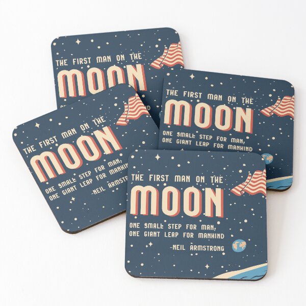 Item preview, Vintage First Man On The Moon Landing designed and sold by Vector Scout Lab.