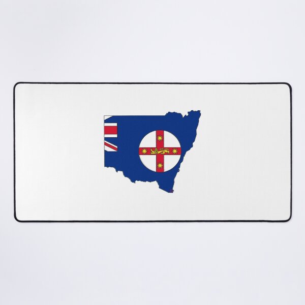 Item preview, New South Wales Australia Map With Flag designed and sold by Havocgirl.