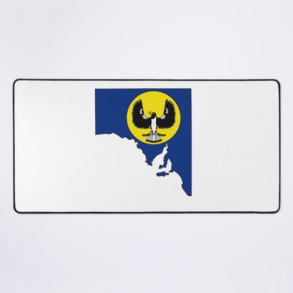 Item preview, South Australia Map With State Flag designed and sold by Havocgirl.