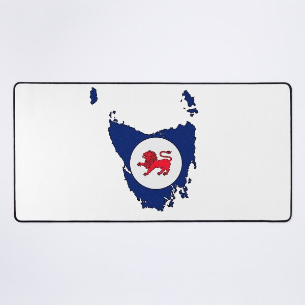 Item preview, Tasmania Australia Map With Tasmanian State Flag designed and sold by Havocgirl.
