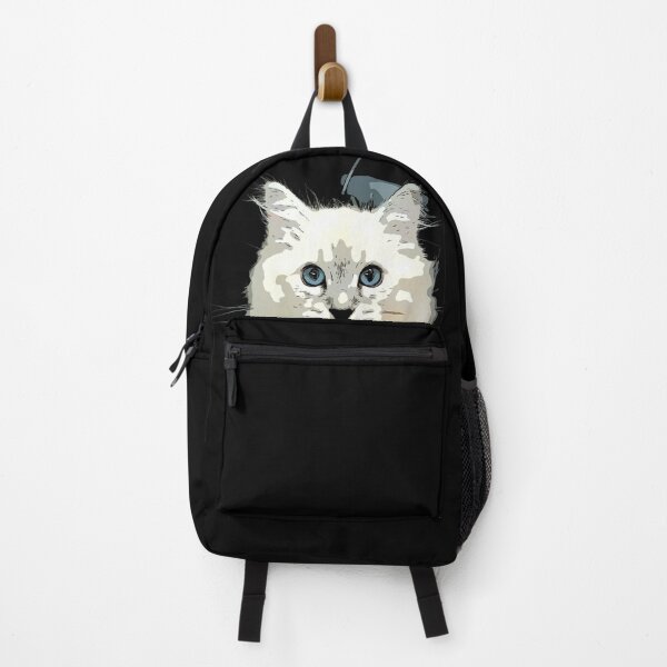 Item preview, Blue Eyed Siberian Cat designed and sold by RemysRedbubble.
