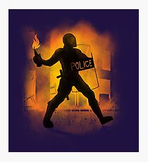Riot Cops Photographic Print