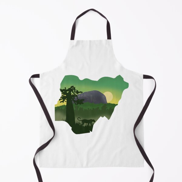 Item preview, Nigeria, map and landscape designed and sold by landscapeworlds.