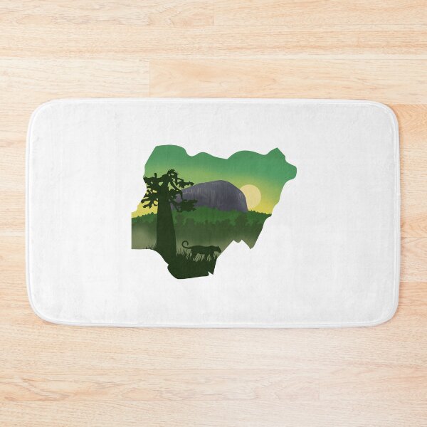 Item preview, Nigeria, map and landscape designed and sold by landscapeworlds.