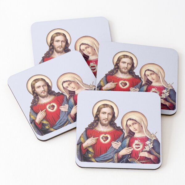 Item preview, Sacred and Immaculate Hearts (Jesus and Mary) version IV, Transparent background designed and sold by Brasilia.