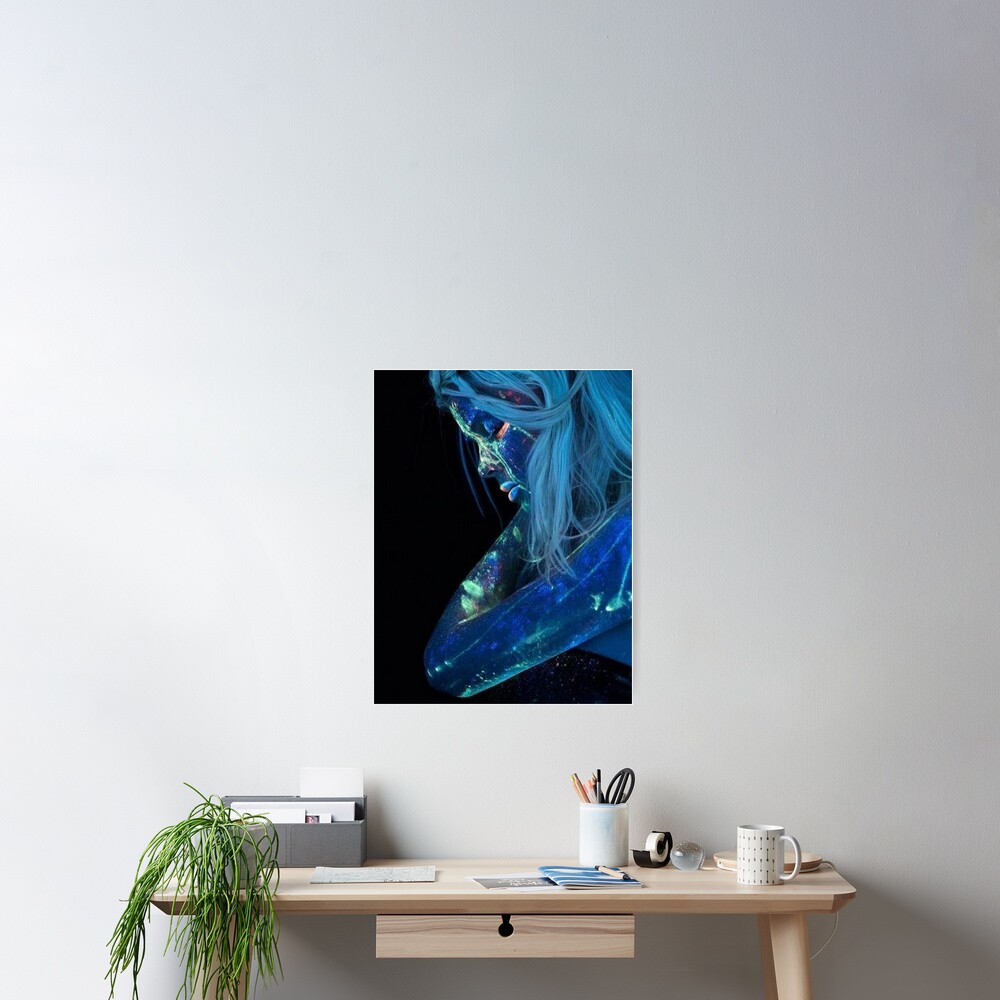 blue angel and star dust Poster