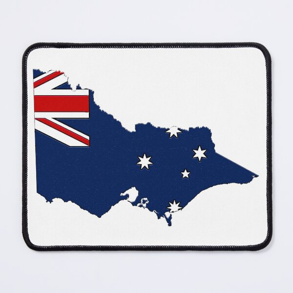 Item preview, Victoria Australia Map With Victoria State Flag designed and sold by Havocgirl.