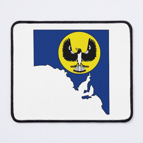 Item preview, South Australia Map With State Flag designed and sold by Havocgirl.