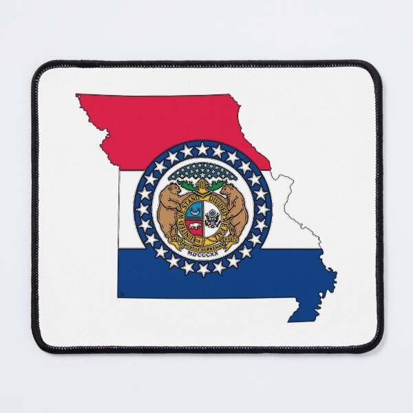 Item preview, Missouri Map with Missouri State Flag designed and sold by Havocgirl.