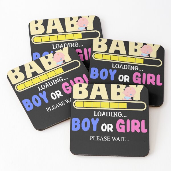 Item preview, Cute Baby Boy Girl Loading Cute Gender Reveal designed and sold by fantasyy.