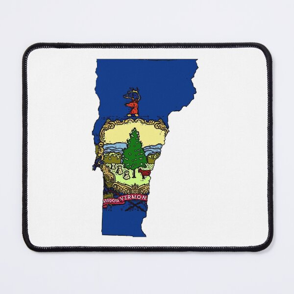 Item preview, Vermont Map With Vermont State Flag designed and sold by Havocgirl.