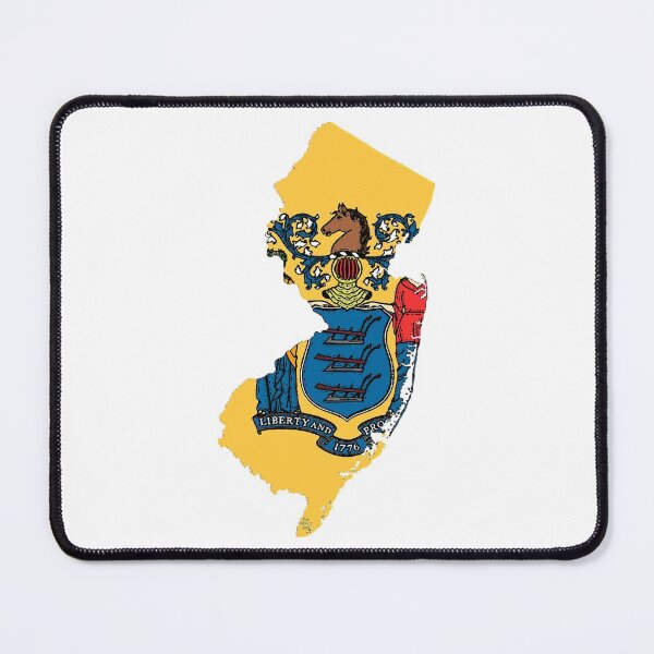 Item preview, New Jersey Map With New Jersey State Flag designed and sold by Havocgirl.