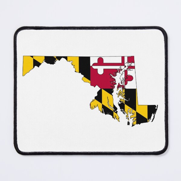 Item preview, Maryland Map With Maryland State Flag designed and sold by Havocgirl.