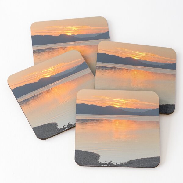 Item preview, Lena Beach Sunset over Alaskan Chilkat Mountains designed and sold by bethjmcewen.