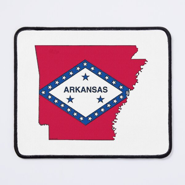 Item preview, Arkansas Map With Arkansas State Flag designed and sold by Havocgirl.