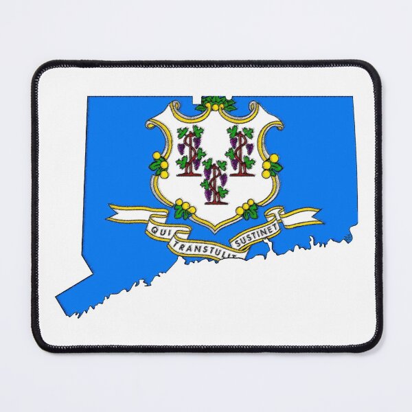 Item preview, Connecticut Map with Connecticut State Flag designed and sold by Havocgirl.