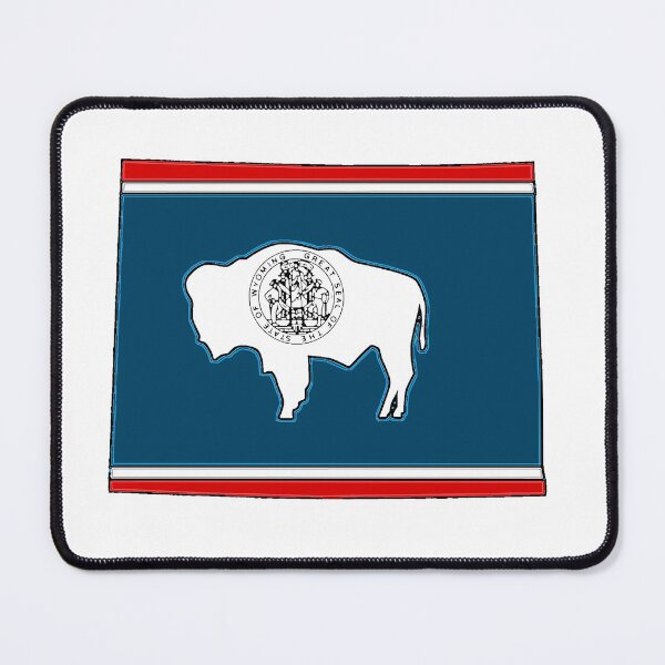 Item preview, Wyoming Map With Wyoming State Flag designed and sold by Havocgirl.