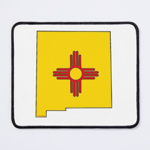 Item preview, New Mexico Map with New Mexican State Flag designed and sold by Havocgirl.