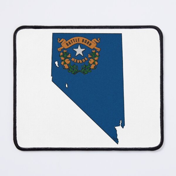 Item preview, Nevada Map With Nevada State Flag designed and sold by Havocgirl.