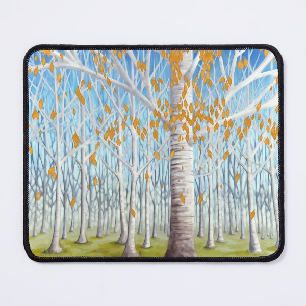 Item preview, Birch tree, forest with yellow leaves designed and sold by Svitac.
