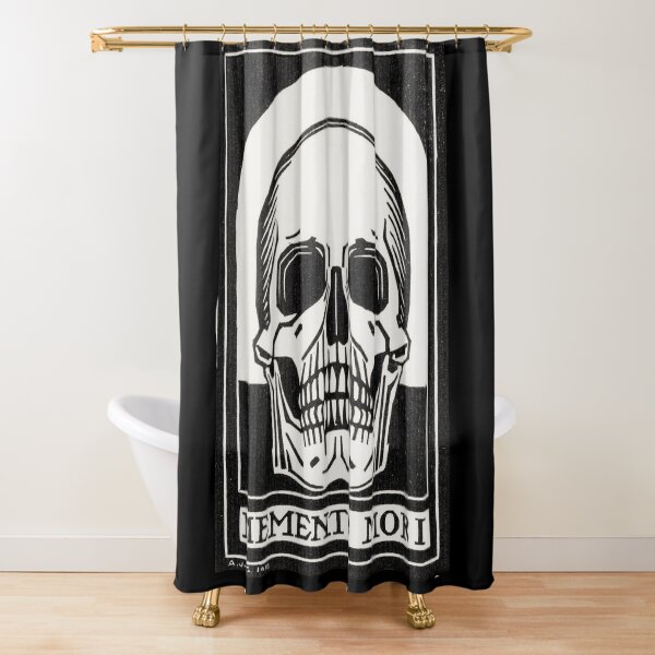 Vista previa del artículo con la obra «Ilustración del cráneo de Halloween Memento Mori Vintage | Amo Halloween | Escalofriante», diseñado y vendido por WeAreGrotesque.