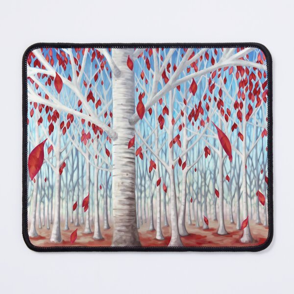 Item preview, Birch tree, forest with red leaves designed and sold by Svitac.