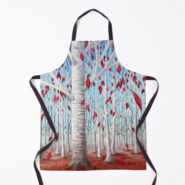 Item preview, Birch tree, forest with red leaves designed and sold by Svitac.