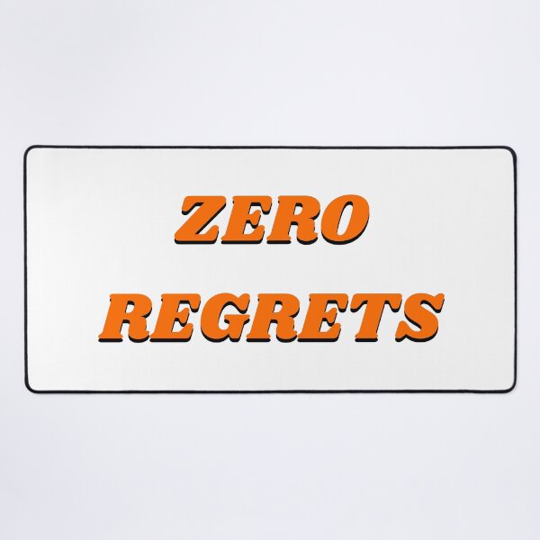 Item preview, ZERO REGRETS orange designed and sold by Inspirationmotivation.