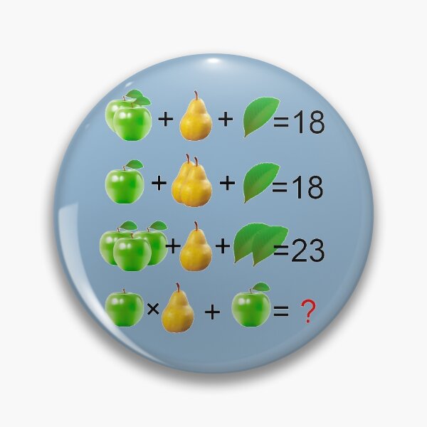 Item preview, Solve The Puzzle With Apples, Pears And Leaves designed and sold by Phantasmal-2-do.