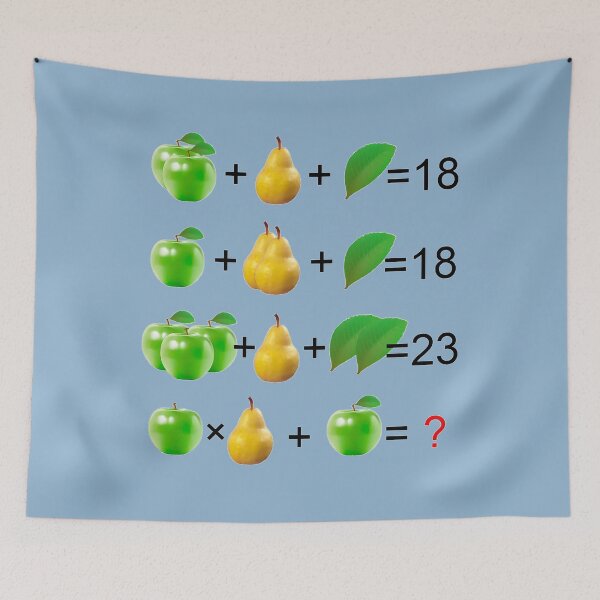 Item preview, Solve The Puzzle With Apples, Pears And Leaves designed and sold by Phantasmal-2-do.