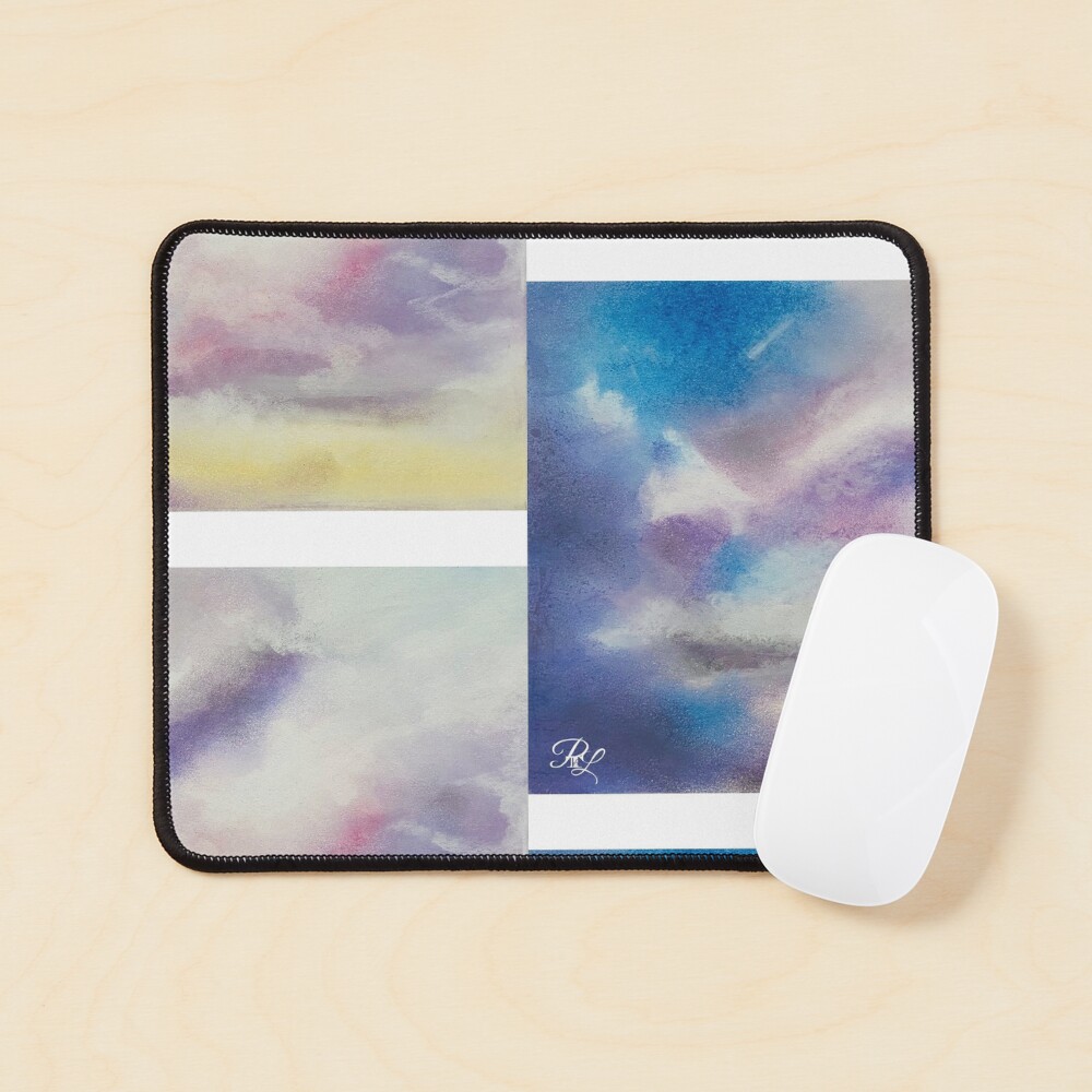 Pastel Clouds Mouse Pad