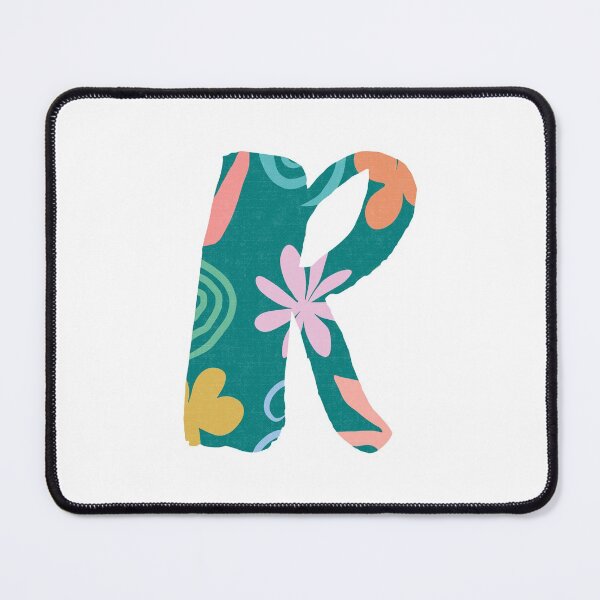Item preview, in014-R Floral Monogram Letter R designed and sold by DuckyRubin.