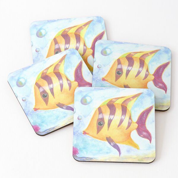 Item preview, Yellow fish designed and sold by Art-Paloma.