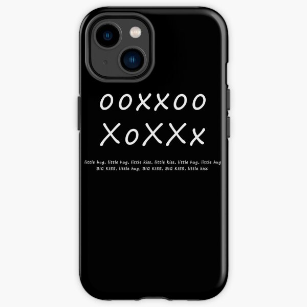 Little hug, little hug, little kiss, little kiss, little hug, little hug, big kiss, little hug, big kiss, big kiss, little kiss iPhone Tough Case