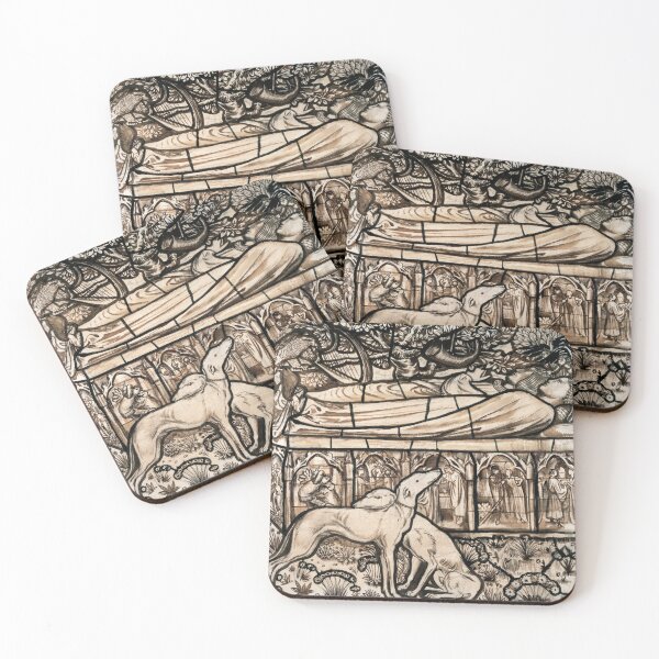 Item preview, Dogs With The Tomb of Tristram and Iseult (1862) designed and sold by pentagonalshop.