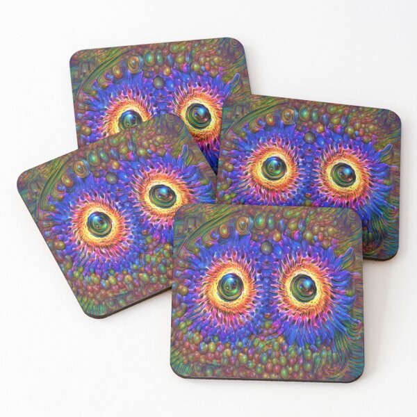 Item preview, trippy rainbow owl designed and sold by BelAnnGrey.