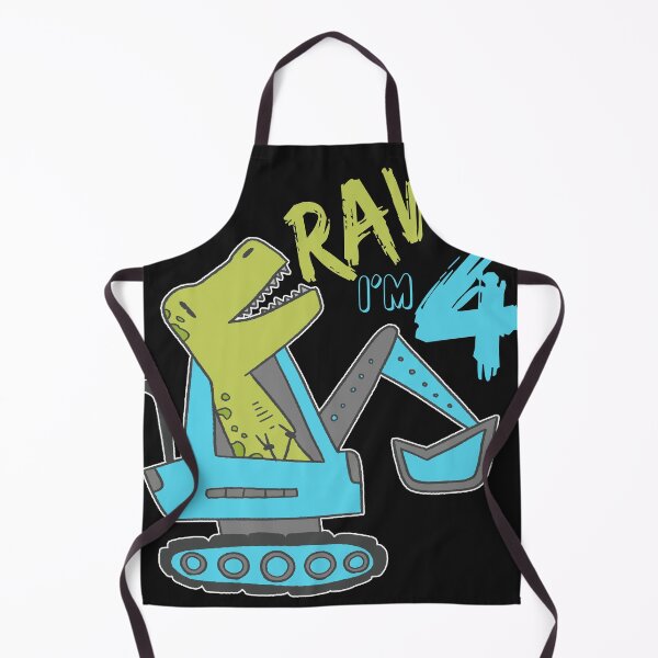 Item preview, Kawaii Rawr I'm 4 Year Old Day Dinosaur Excavator designed and sold by fantasyy.