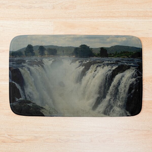 Item preview, Waterfall in India, water cascading downward, splash, mist, rainbow, whitewater, river designed and sold by Nostrathomas66.