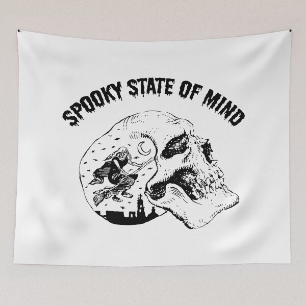 Item preview, Spooky State of Mind | Halloween Witch Skull designed and sold by llevine2934.
