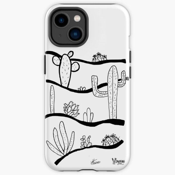 Desert Cactus Doodle 2021 iPhone Tough Case